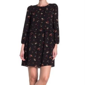 Good Luck Gem Floral Babydoll Ruffle Dress size XS